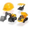 imageDICKIE TOYS  10 Inch Playset with 2 Volvo Construction Trucks Yellow