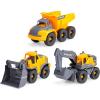 imageDICKIE TOYS  10 Inch Construction Truck 3 Pack 203725007